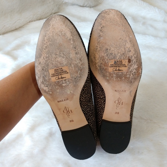Cole Haan Calf Hair Dotted Cheetah Loafers - Picture 5 of 8